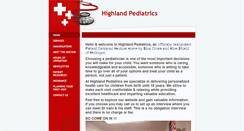 Desktop Screenshot of highlandpediatrics.org
