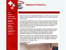 Tablet Screenshot of highlandpediatrics.org